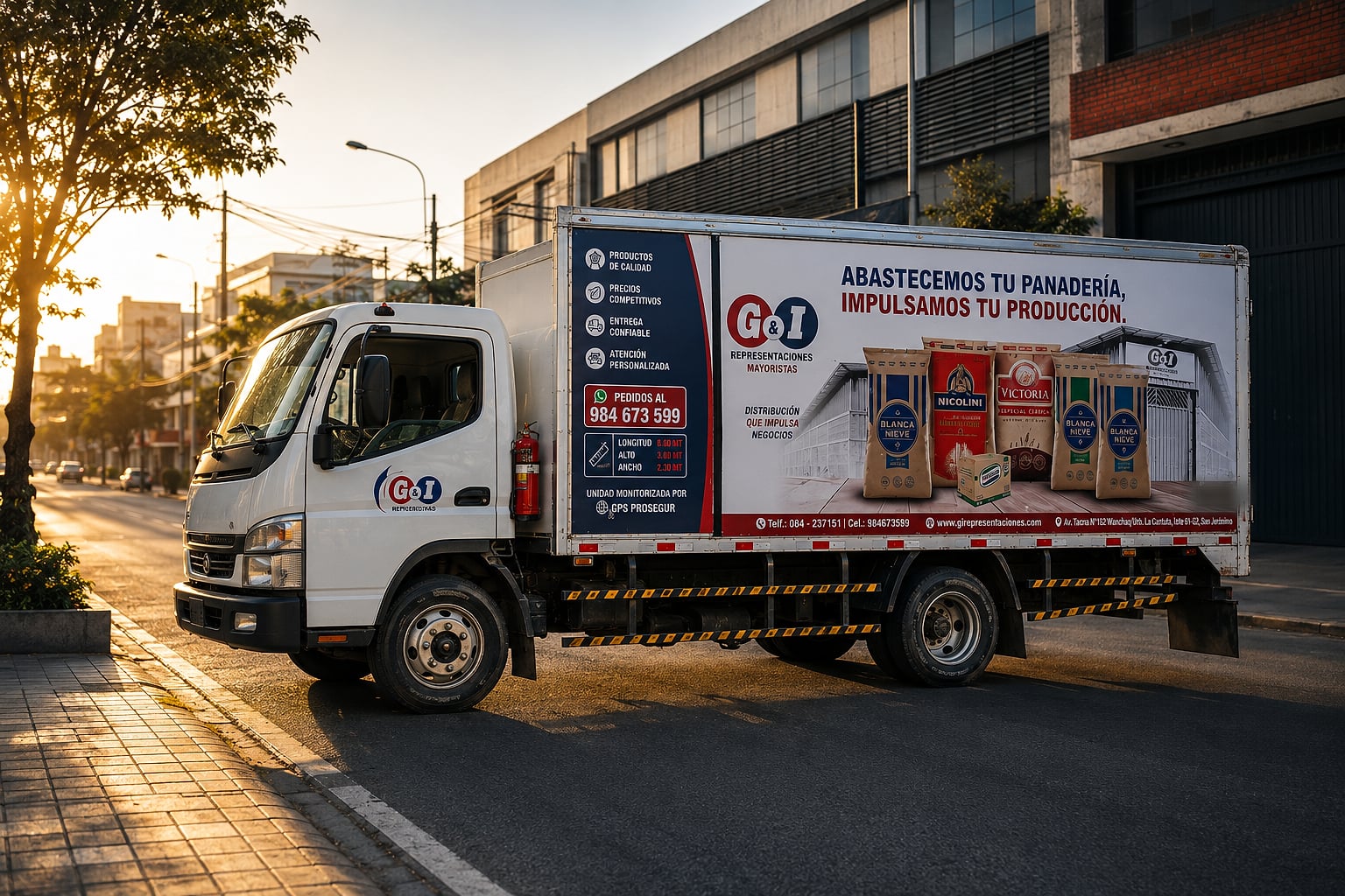 Mitsubishi FUSO Canter de la flota de G&I Representaciones
