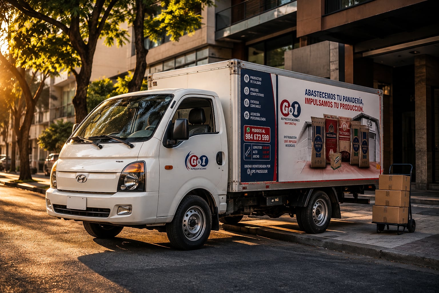 Hyundai H100 de la flota de G&I Representaciones